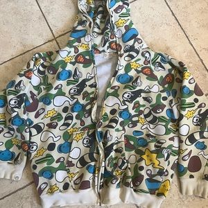 *RARE* vintage Authentic baby milo bape zip hoodie